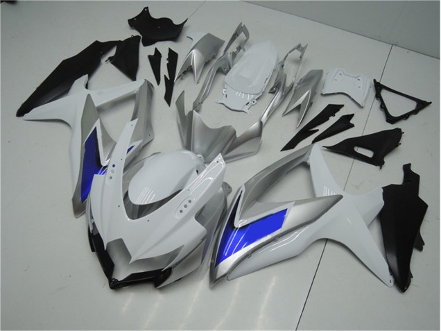 Carénage Suzuki GSXR 600 / 750 K8 2008-2010 - Blanc Argent Bleu Carénage Suzuki GSXR 600 / 750 K8 2008-2010 - Blanc Argent Bleu