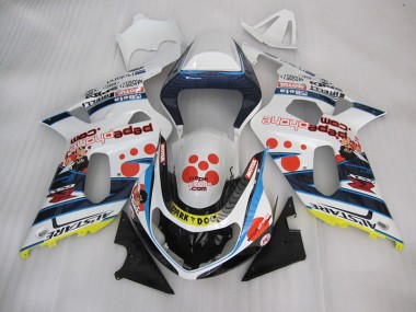 Carénage Suzuki GSXR 600 K1 K2 K3 2001-2003 - Blanc Bleu Dark Dog