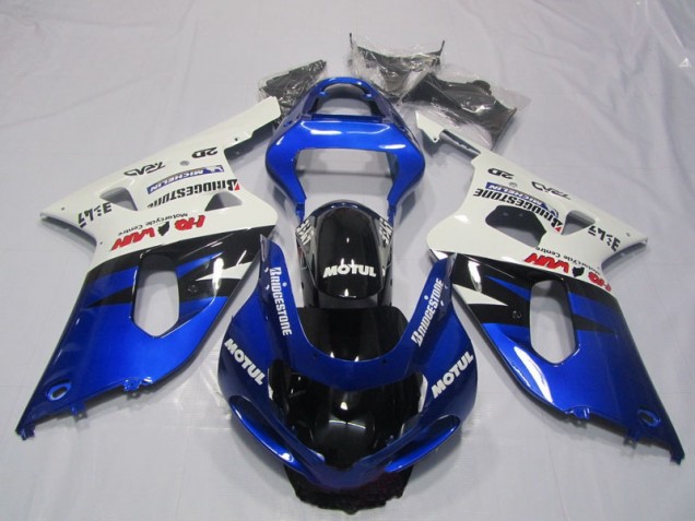 Carénage Suzuki GSXR 600 K1 K2 K3 2001-2003 - Bleu Blanc Motul Carénage Suzuki GSXR 600 K1 K2 K3 2001-2003 - Bleu Blanc Motul