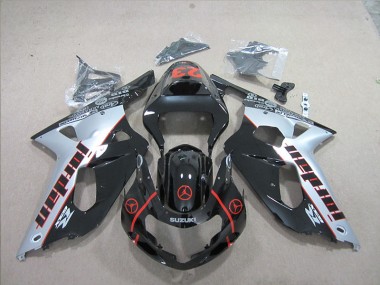 Carénage Suzuki GSXR 600 K1 K2 K3 2001-2003 - Noir Argent