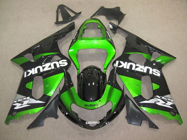 Carénage Suzuki GSXR 600 K1 K2 K3 2001-2003 - Noir Vert Carénage Suzuki GSXR 600 K1 K2 K3 2001-2003 - Noir Vert