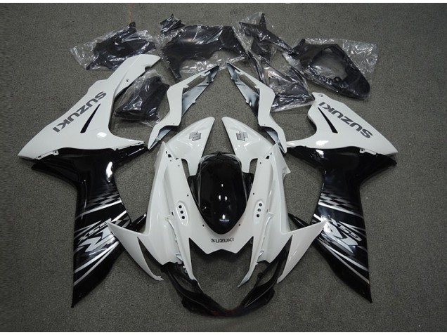 Carénage Suzuki GSXR 600 K11 2011-2024 - Blanc Noir Carénage Suzuki GSXR 600 K11 2011-2024 - Blanc Noir
