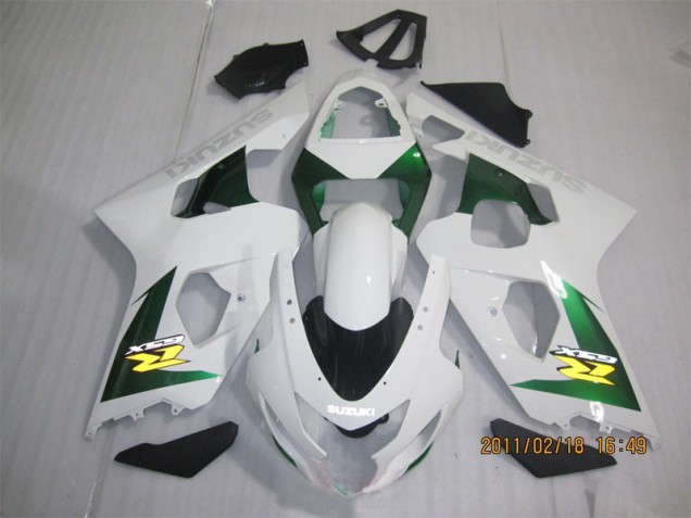 Carénage Suzuki GSXR 600 K4 2004-2005 - Blanc Vert Carénage Suzuki GSXR 600 K4 2004-2005 - Blanc Vert