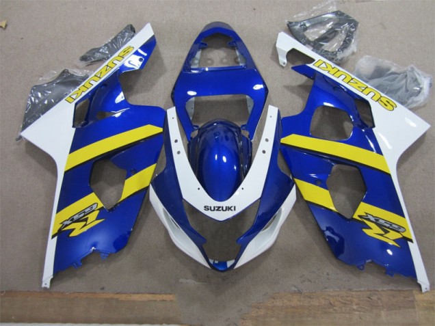 Carénage Suzuki GSXR 600 K4 2004-2005 - Bleu Blanc Jaune Carénage Suzuki GSXR 600 K4 2004-2005 - Bleu Blanc Jaune