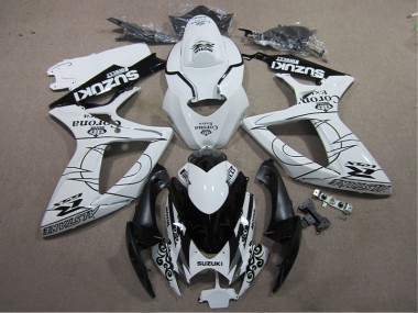 Carénage Suzuki GSXR 600 K6 2006-2007 - Blanc Noir Corona Extra