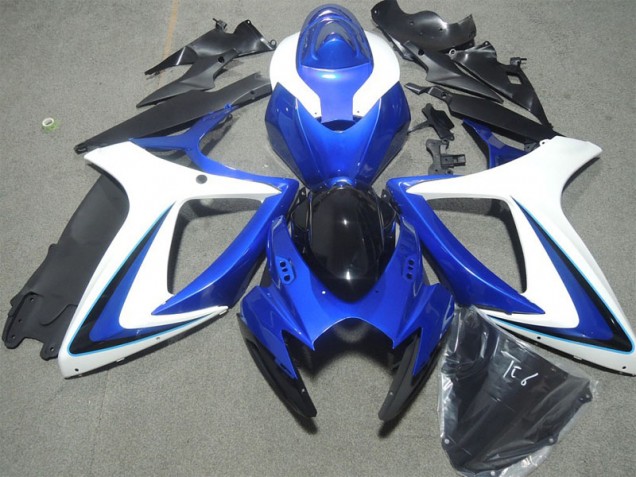 Carénage Suzuki GSXR 600 K6 2006-2007 - Bleu Blanc Noir Carénage Suzuki GSXR 600 K6 2006-2007 - Bleu Blanc Noir