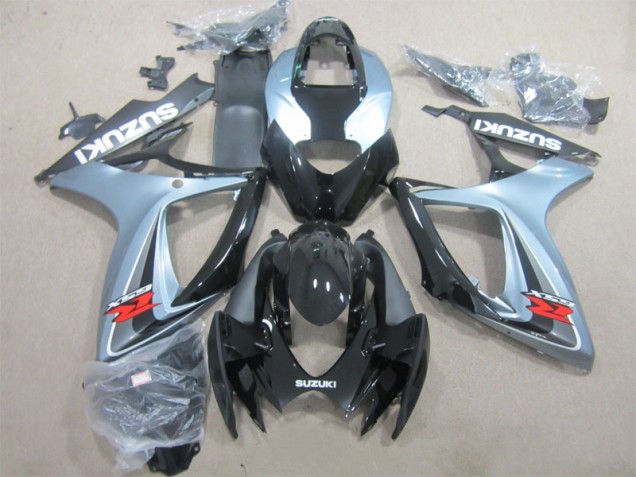 Carénage Suzuki GSXR 600 K6 2006-2007 - Noir Gris Carénage Suzuki GSXR 600 K6 2006-2007 - Noir Gris