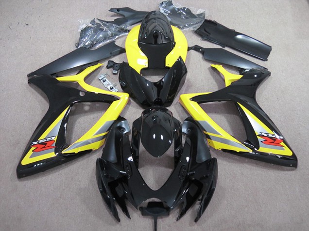 Carénage Suzuki GSXR 600 K6 2006-2007 - Noir Jaune Carénage Suzuki GSXR 600 K6 2006-2007 - Noir Jaune