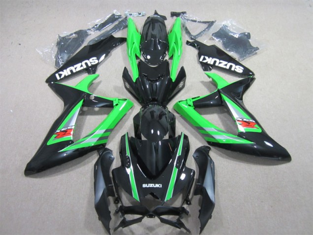 Carénage Suzuki GSXR 600 K6 2006-2007 - Noir Vert Carénage Suzuki GSXR 600 K6 2006-2007 - Noir Vert