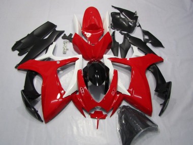 Carénage Suzuki GSXR 600 K6 2006-2007 - Rouge Noir