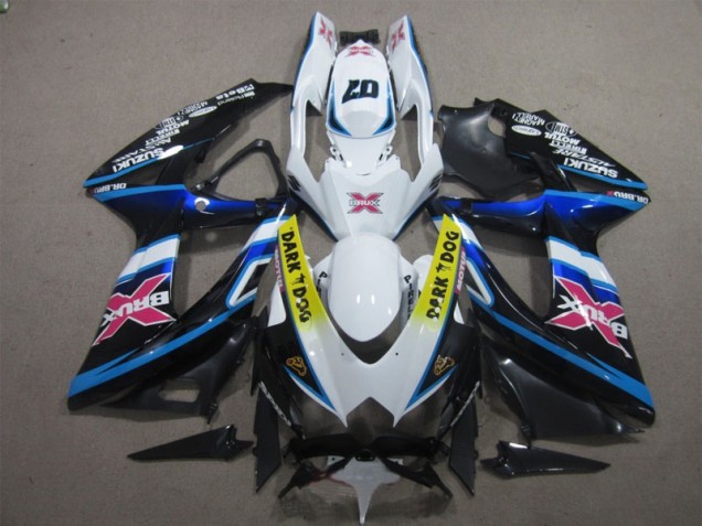 Carénage Suzuki GSXR 600 K8 2008-2010 - Blanc Dark Dog 07 Carénage Suzuki GSXR 600 K8 2008-2010 - Blanc Dark Dog 07