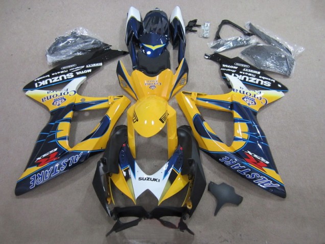 Carénage Suzuki GSXR 600 K8 2008-2010 - Bleu Jaune Corona Extra Carénage Suzuki GSXR 600 K8 2008-2010 - Bleu Jaune Corona Extra
