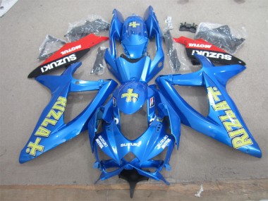 Carénage Suzuki GSXR 600 K8 2008-2010 - Bleu Jaune Rizla Blanc Motul
