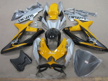 Carénage Suzuki GSXR 600 K8 2008-2010 - Jaune Blanc Noir