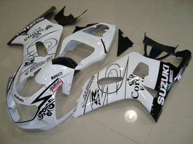 Carénage Suzuki GSXR 750 K1 K2 K3 2001-2003 - Blanc Alstare Motul