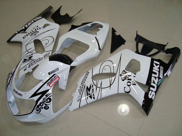Carénage Suzuki GSXR 750 K1 K2 K3 2001-2003 - Blanc Alstare Motul Carénage Suzuki GSXR 750 K1 K2 K3 2001-2003 - Blanc Alstare Motul