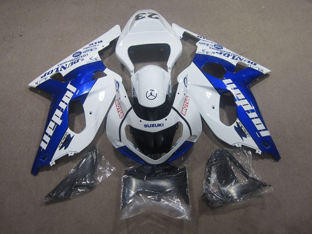 Carénage Suzuki GSXR 750 K1 K2 K3 2001-2003 - Blanc Bleu Motul Carénage Suzuki GSXR 750 K1 K2 K3 2001-2003 - Blanc Bleu Motul