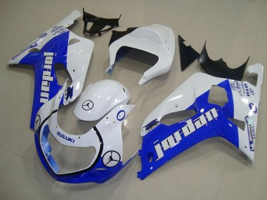 Carénage Suzuki GSXR 750 K1 K2 K3 2001-2003 - Bleu Blanc Jordan
