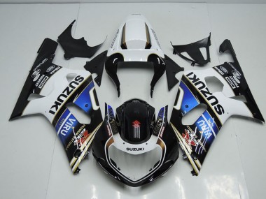 Carénage Suzuki GSXR 750 K1 K2 K3 2001-2003 - Noir Blanc Bleu Viru