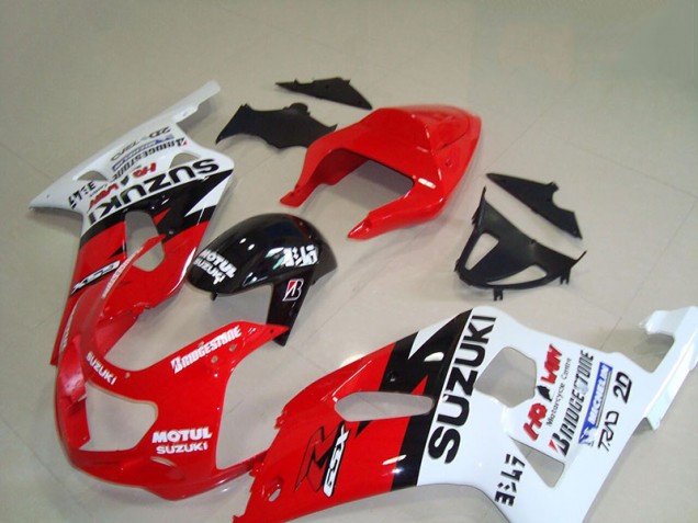 Carénage Suzuki GSXR 750 K1 K2 K3 2001-2003 - Rouge Blanc Motul Carénage Suzuki GSXR 750 K1 K2 K3 2001-2003 - Rouge Blanc Motul