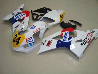 Carénage Suzuki GSXR 750 K4 2004-2005 - Blanc Bleu Pepsi 34