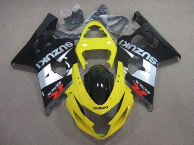 Carénage Suzuki GSXR 750 K4 2004-2005 - Jaune Noir Argent