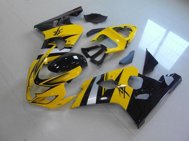 Carénage Suzuki GSXR 750 K4 2004-2005 - Jaune Noir Carénage Suzuki GSXR 750 K4 2004-2005 - Jaune Noir