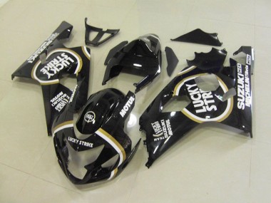 Carénage Suzuki GSXR 750 K4 2004-2005 - Noir Blanc Lucky Strike Motul