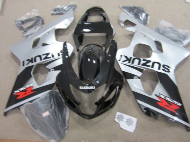Carénage Suzuki GSXR 750 K4 2004-2005 - Noir Blanc