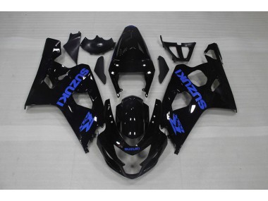 Carénage Suzuki GSXR 750 K4 2004-2005 - Noir Bleu Décalque