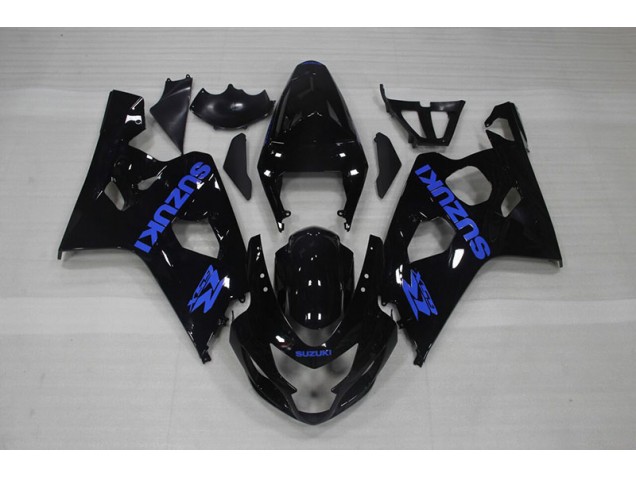 Carénage Suzuki GSXR 750 K4 2004-2005 - Noir Bleu Décalque Carénage Suzuki GSXR 750 K4 2004-2005 - Noir Bleu Décalque
