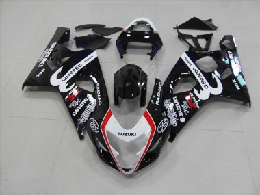 Carénage Suzuki GSXR 750 K4 2004-2005 - Noir Rouge Beacon