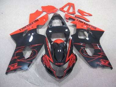 Carénage Suzuki GSXR 750 K4 2004-2005 - Rouge Noir