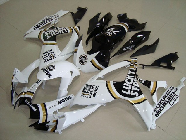 Carénage Suzuki GSXR 750 K6 2006-2007 - Blanc Lucky Strike Noir Motul Carénage Suzuki GSXR 750 K6 2006-2007 - Blanc Lucky Strike Noir Motul