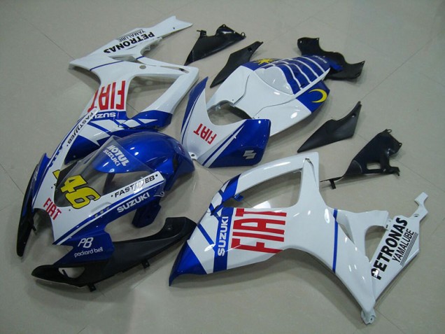 Carénage Suzuki GSXR 750 K6 2006-2007 - Bleu Blanc Fiat 46 Carénage Suzuki GSXR 750 K6 2006-2007 - Bleu Blanc Fiat 46