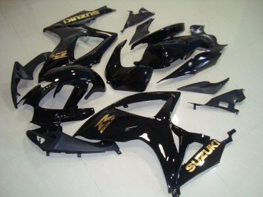 Carénage Suzuki GSXR 750 K6 2006-2007 - Noir Or Décalque