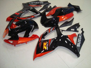 Carénage Suzuki GSXR 750 K6 2006-2007 - Noir Rouge