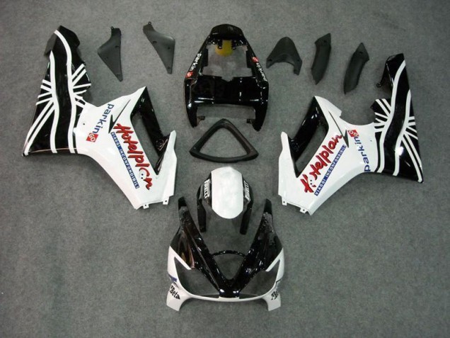 Carénage Triumph Daytona 675 Triple 2006-2008 - Noir Blanc Carénage Triumph Daytona 675 Triple 2006-2008 - Noir Blanc