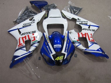 Carénage Yamaha R1 1998-1999 - Bleu Blanc Motul Dunlop 46