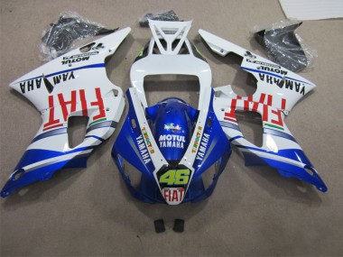 Carénage Yamaha R1 1998-1999 - Bleu Blanc Motul Fiat 46