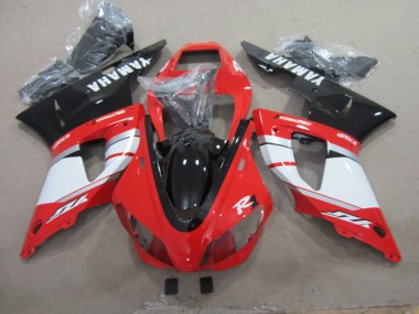 Carénage Yamaha R1 1998-1999 - Noir Rouge Blanc Décalque