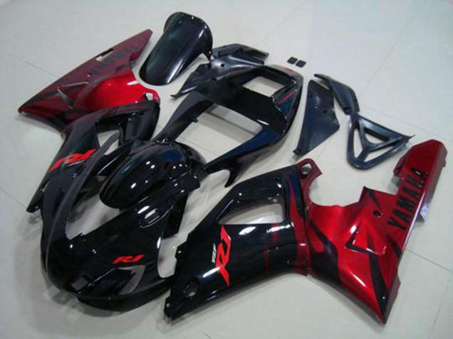 Carénage Yamaha R1 1998-1999 - Noir Rouge Carénage Yamaha R1 1998-1999 - Noir Rouge
