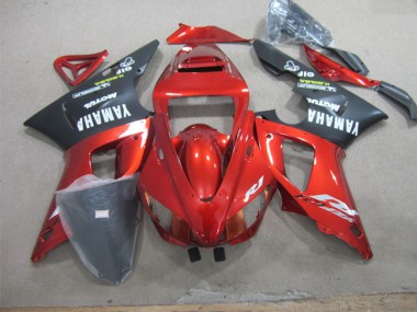 Carénage Yamaha R1 1998-1999 - Rouge Noir Blanc Décalque