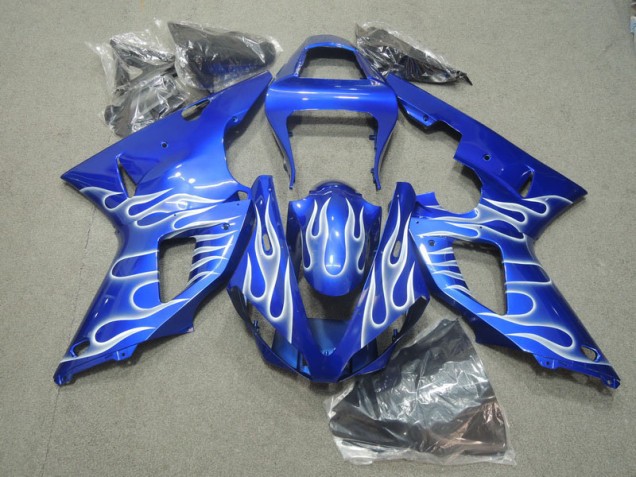 Carénage Yamaha R1 2000-2001 - Bleu Blanc Flamme Carénage Yamaha R1 2000-2001 - Bleu Blanc Flamme