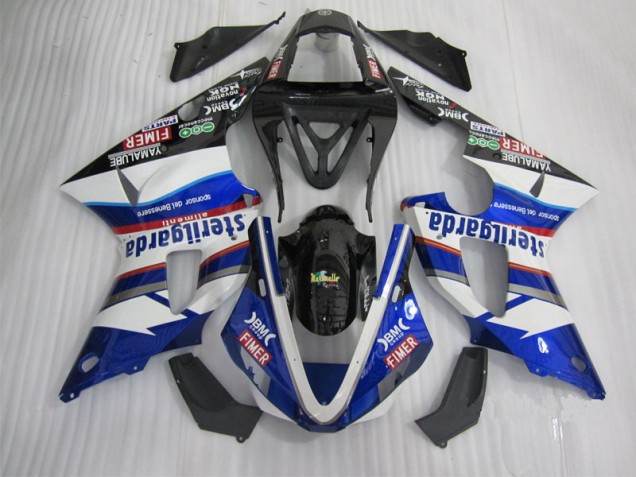 Carénage Yamaha R1 2000-2001 - Noir Blanc Bleu Santander Carénage Yamaha R1 2000-2001 - Noir Blanc Bleu Santander