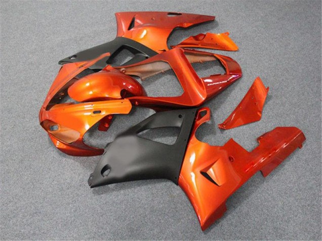 Carénage Yamaha R1 2000-2001 - Orange Noir