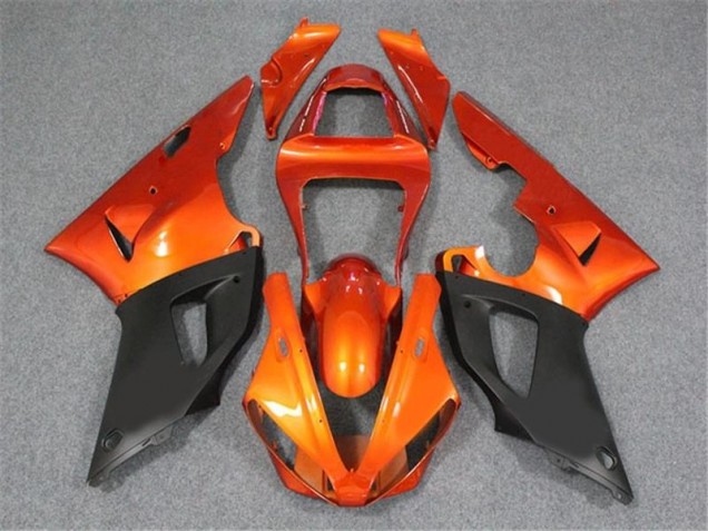Carénage Yamaha R1 2000-2001 - Orange Noir