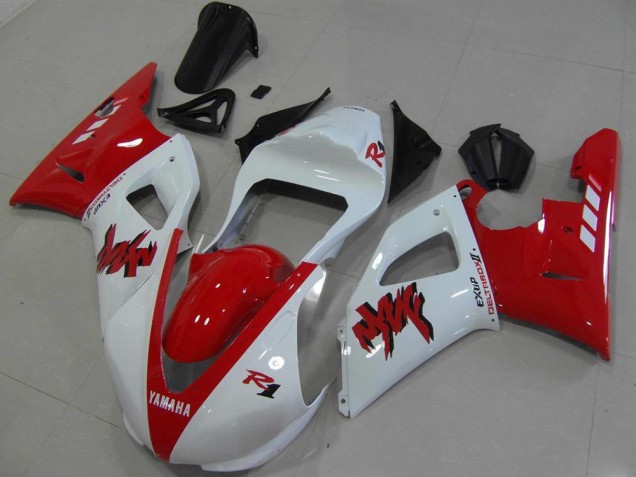 Carénage Yamaha R1 2000-2001 - Rouge Blanc Courses