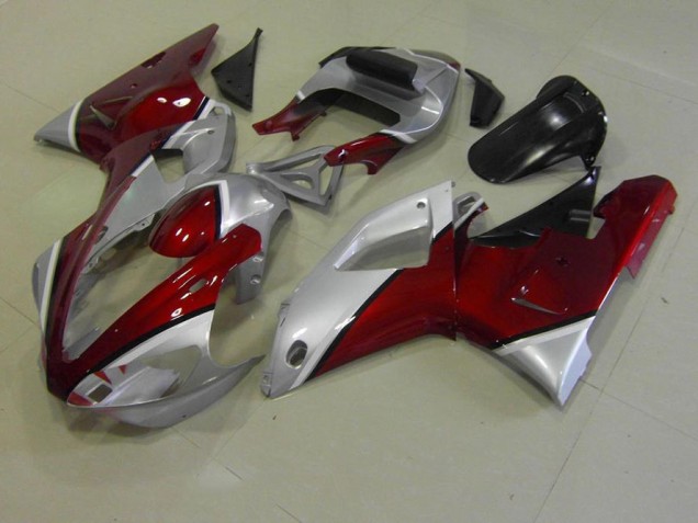 Carénage Yamaha R1 2000-2001 - Rouge et Argent Carénage Yamaha R1 2000-2001 - Rouge et Argent