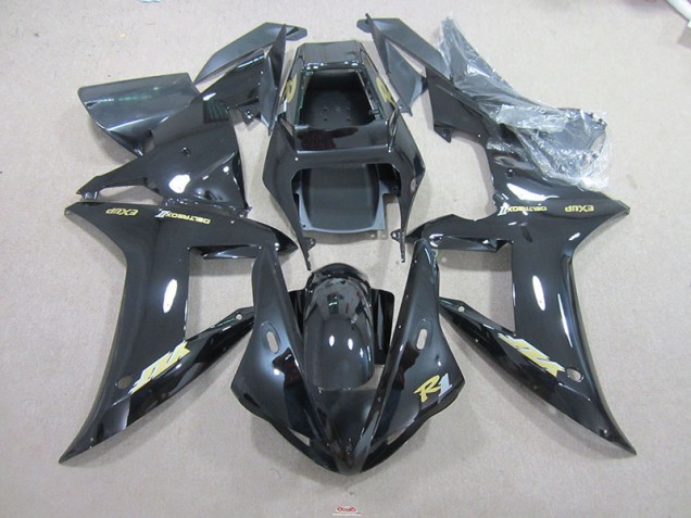Carénage Yamaha R1 2002-2003 - Noir Or Décalque Carénage Yamaha R1 2002-2003 - Noir Or Décalque